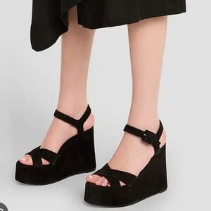 Christian Louboutin Supramariza 130 velvet Wedge Sandal